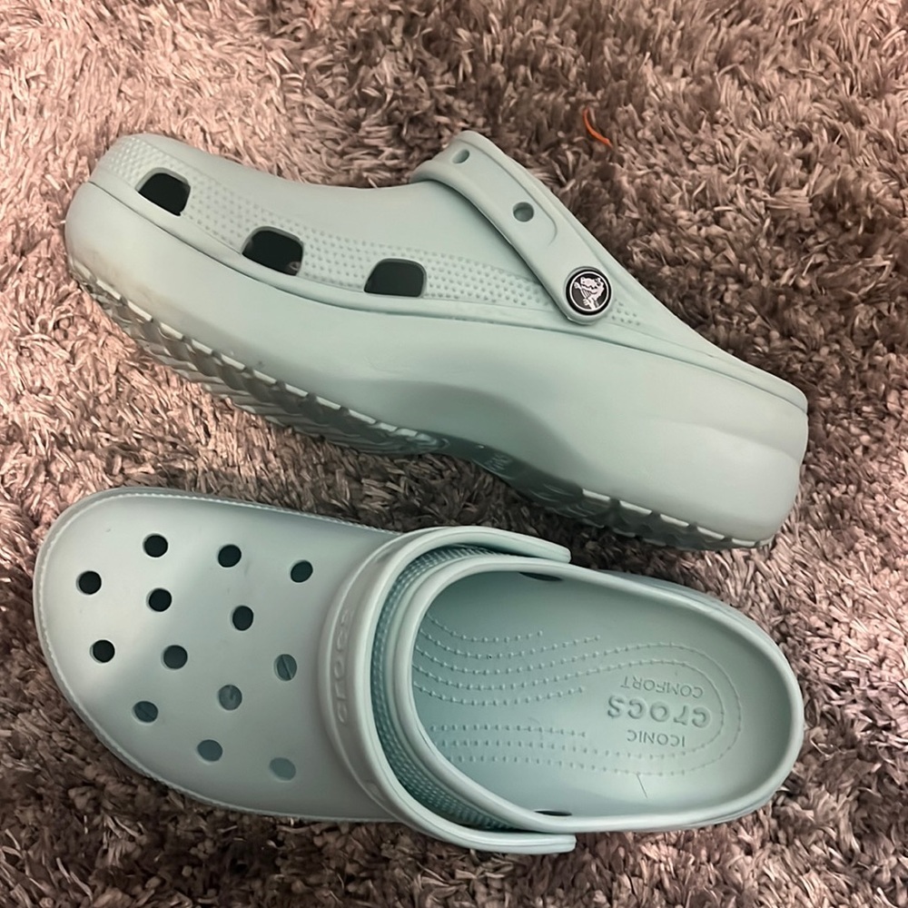 Baby blue crocs